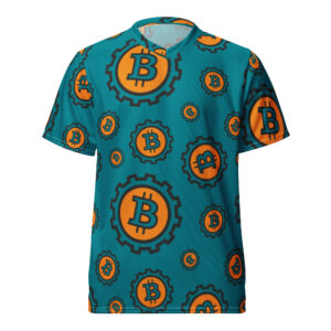 Bitcoin Pattern Recycled unisex sports jersey