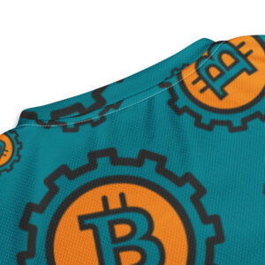 Bitcoin Pattern Recycled unisex sports jersey - Image 6