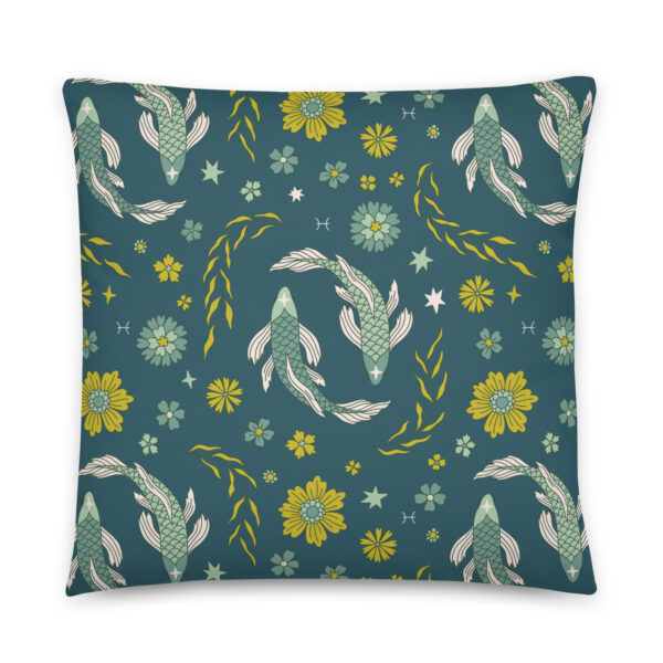 Pisces Zodiac Sign Astrology Print Basic Pillow