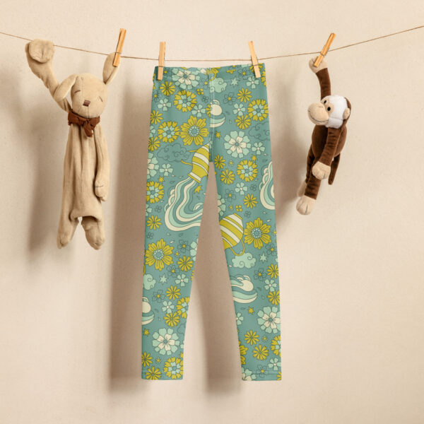 Aquarius Boho Zodiac Print Kid's Leggings