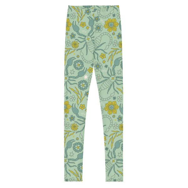 Scorpio Groovy Zodiac Print Youth Leggings