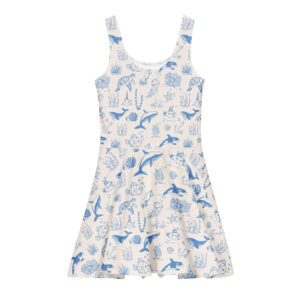all over print cotton skater dress white front 6a43adb03df6c.jpg
