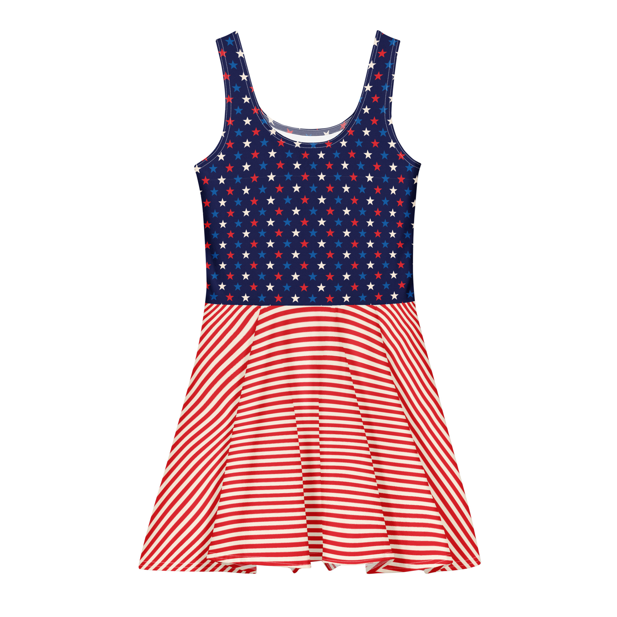 all over print cotton skater dress white front 6a43ba4c2bff4.jpg