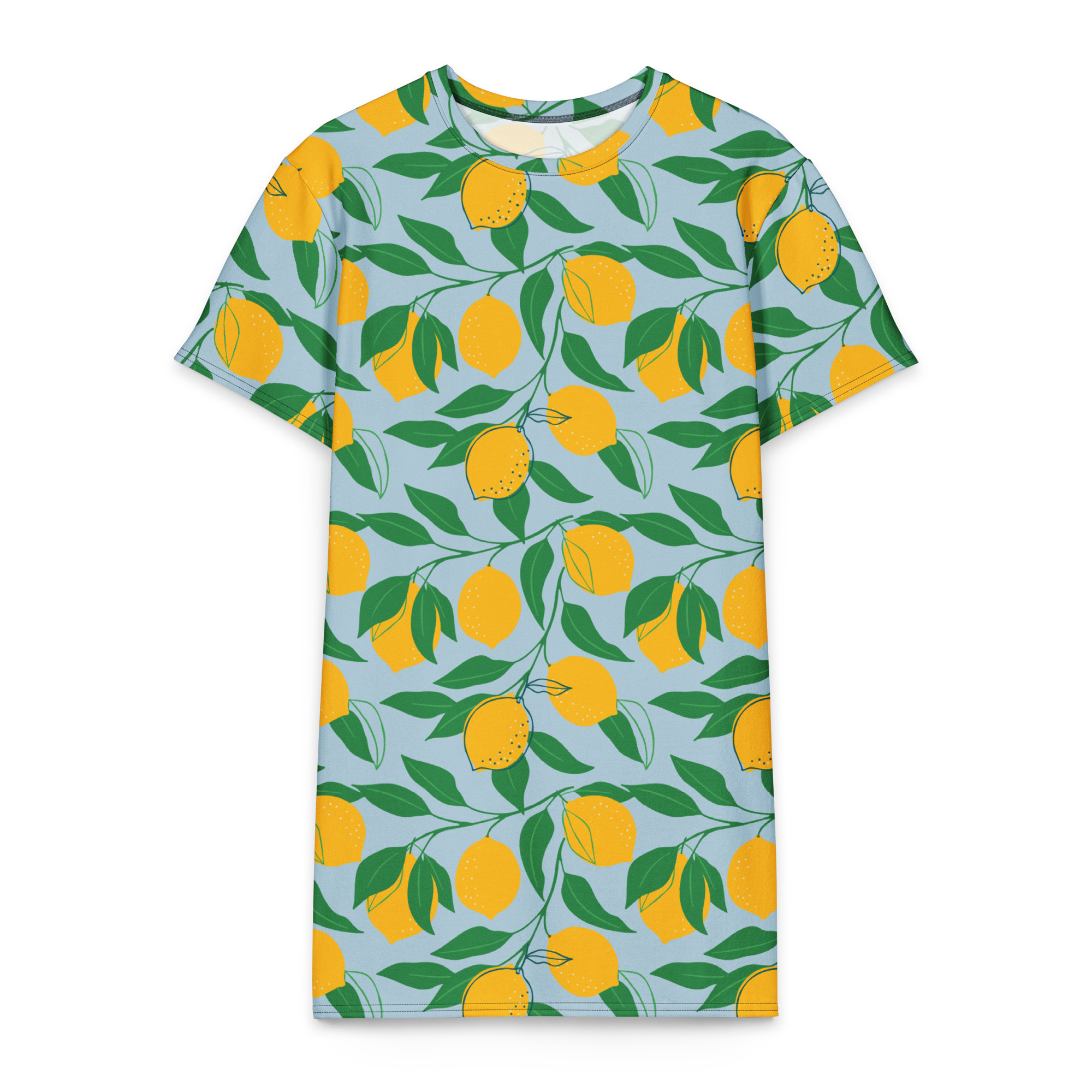 all over print cotton t shirt dress white front 6a43ba4c0f101.jpg