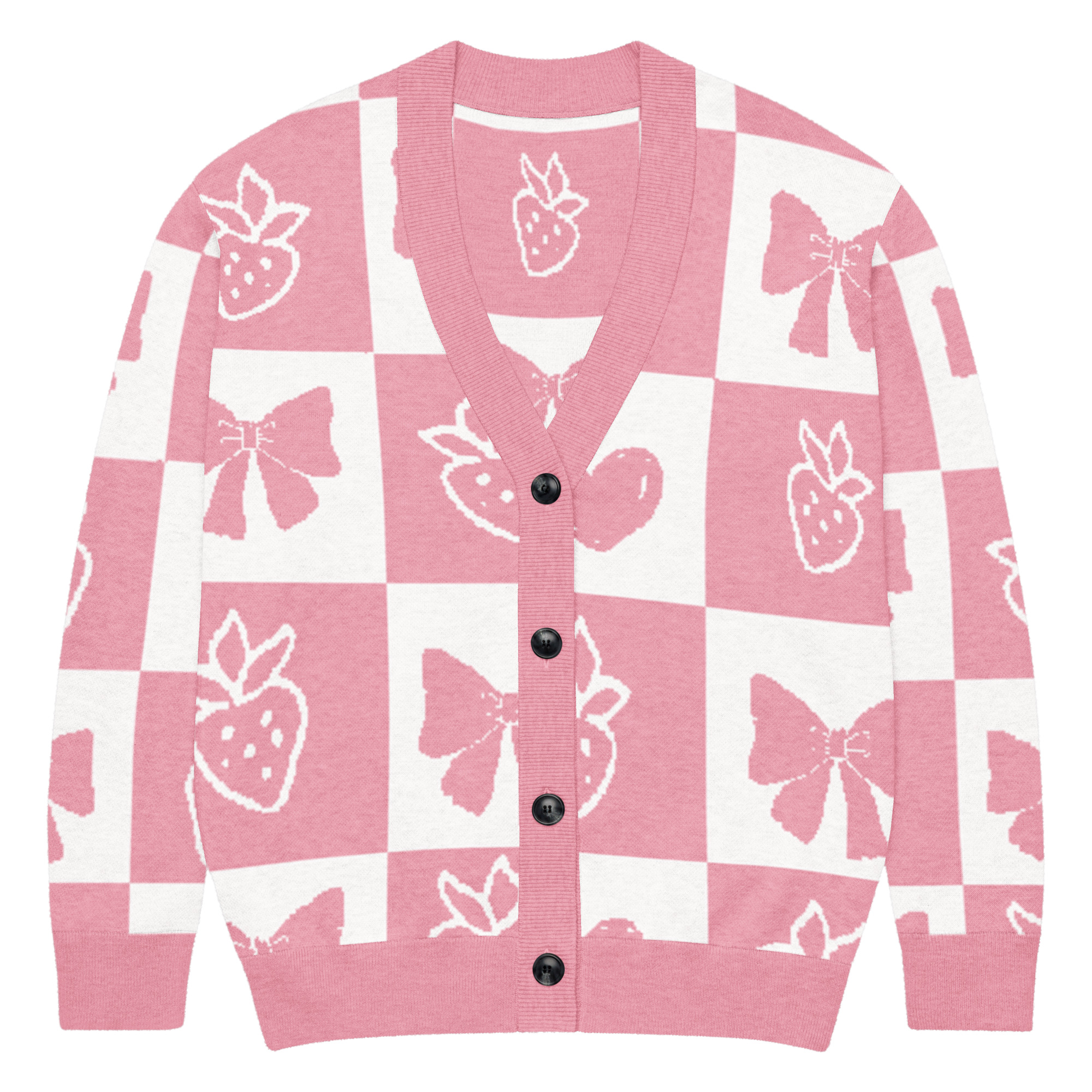 Unisex Knitted Cardigan Custom 2xs Front 6a450796485d0